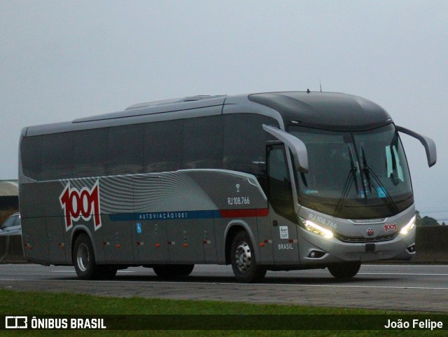 Auto Viação 1001 RJ 108.766 na cidade de Canas, São Paulo, Brasil, por João Felipe. Número da foto: #13128082.