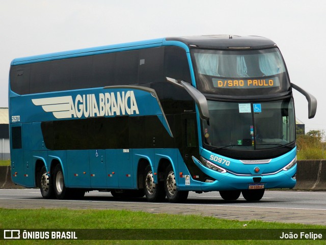 Viação Águia Branca 50970 na cidade de Canas, São Paulo, Brasil, por João Felipe. Número da foto: #13125429.
