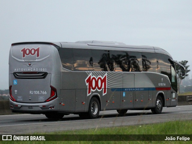Auto Viação 1001 RJ 108.766 na cidade de Canas, São Paulo, Brasil, por João Felipe. Número da foto: #13128084.