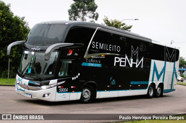 Empresa de Ônibus Nossa Senhora da Penha 59004 na cidade de Curitiba, Paraná, Brasil, por Paulo Henrique Pereira Borges. Número da foto: #13127355.