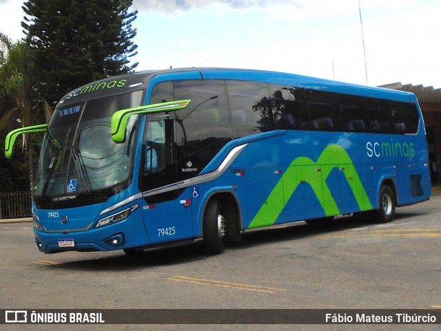 SC Minas Transportes 79425 na cidade de Três Corações, Minas Gerais, Brasil, por Fábio Mateus Tibúrcio. Número da foto: #13127105.