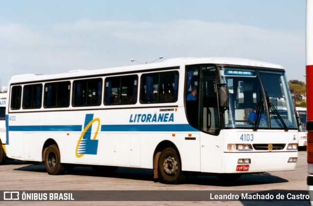 Litorânea Transportes Coletivos 4103 na cidade de São José dos Campos, São Paulo, Brasil, por Leandro Machado de Castro. Número da foto: #13127627.