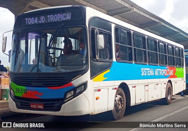TCM - Transportes Coletivos Maranhense 39-518 na cidade de São Luís, Maranhão, Brasil, por Rômulo Martins Serra. Número da foto: #13127436.