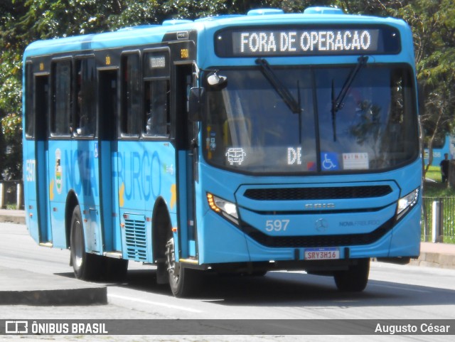 FAOL - Friburgo Auto Ônibus 597 na cidade de Nova Friburgo, Rio de Janeiro, Brasil, por Augusto César. Número da foto: #13126522.