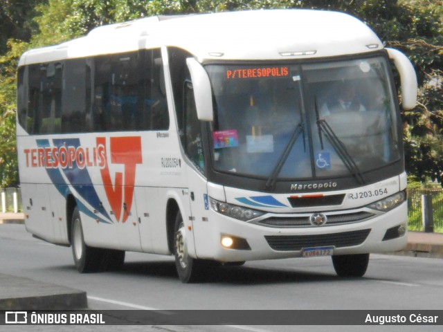 Viação Teresópolis RJ 203.054 na cidade de Nova Friburgo, Rio de Janeiro, Brasil, por Augusto César. Número da foto: #13126517.