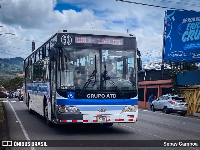 ATD - AutoTransportes Desamparados 53 na cidade de Desamparados, Desamparados, San José, Costa Rica, por Sebas Gamboa. Número da foto: #13127027.