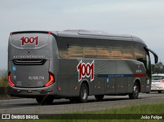 Auto Viação 1001 RJ 108.714 na cidade de Canas, São Paulo, Brasil, por João Felipe. Número da foto: #13128076.