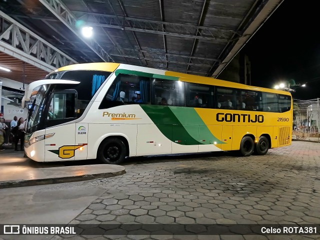 Empresa Gontijo de Transportes 21590 na cidade de Ipatinga, Minas Gerais, Brasil, por Celso ROTA381. Número da foto: #13126940.