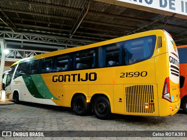 Empresa Gontijo de Transportes 21590 na cidade de Ipatinga, Minas Gerais, Brasil, por Celso ROTA381. Número da foto: #13126928.