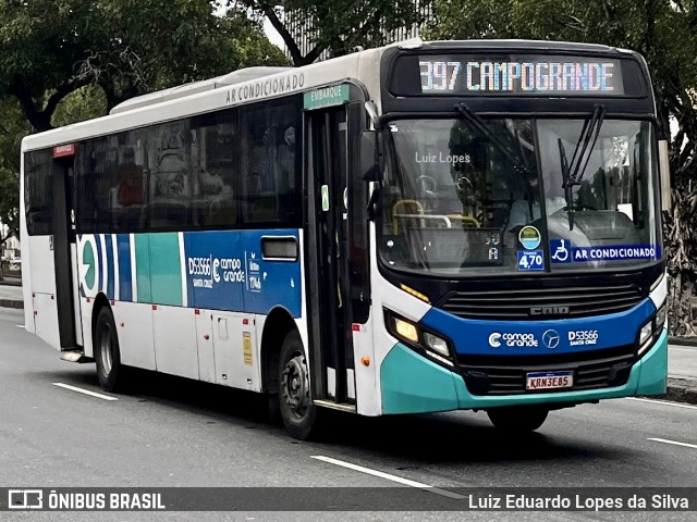 Transportes Campo Grande D53566 na cidade de Rio de Janeiro, Rio de Janeiro, Brasil, por Luiz Eduardo Lopes da Silva. Número da foto: #13127231.