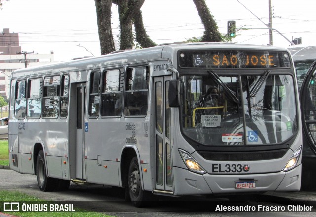 Auto Viação São José dos Pinhais EL333 na cidade de Curitiba, Paraná, Brasil, por Alessandro Fracaro Chibior. Número da foto: #13126232.