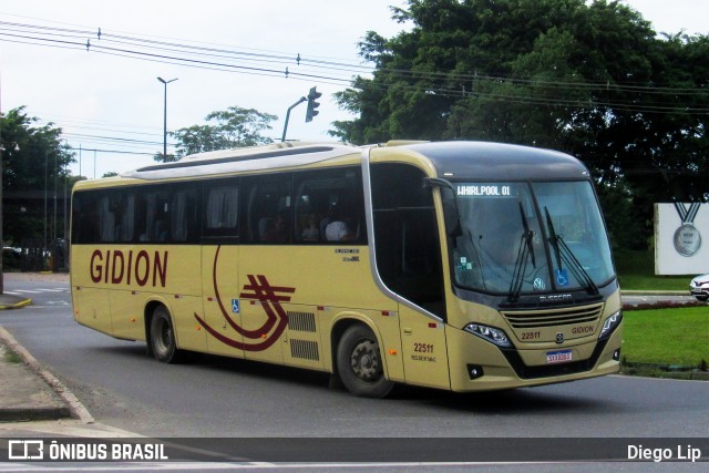 Gidion Transporte e Turismo 22511 na cidade de Joinville, Santa Catarina, Brasil, por Diego Lip. Número da foto: #13128035.