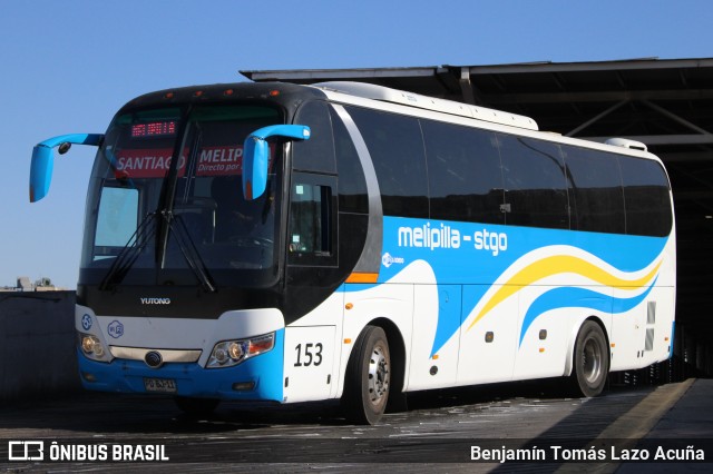 Autobuses Melipilla 153 na cidade de Estación Central, Santiago, Metropolitana de Santiago, Chile, por Benjamín Tomás Lazo Acuña. Número da foto: #13128144.