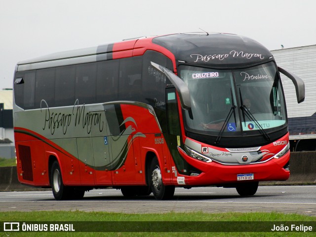 Empresa de Ônibus Pássaro Marron 5506 na cidade de Canas, São Paulo, Brasil, por João Felipe. Número da foto: #13126020.