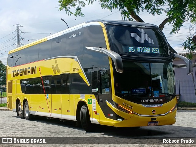 Viação Nova Itapemirim 41146 na cidade de São José dos Campos, São Paulo, Brasil, por Robson Prado. Número da foto: #13126465.