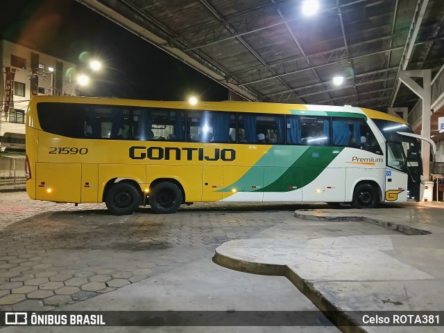 Empresa Gontijo de Transportes 21590 na cidade de Ipatinga, Minas Gerais, Brasil, por Celso ROTA381. Número da foto: #13126944.