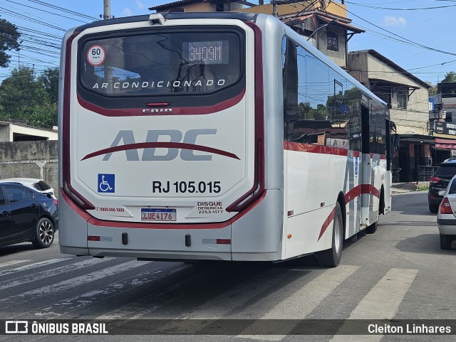 Auto Viação ABC RJ 105.015 na cidade de São Gonçalo, Rio de Janeiro, Brasil, por Cleiton Linhares. Número da foto: #13126175.