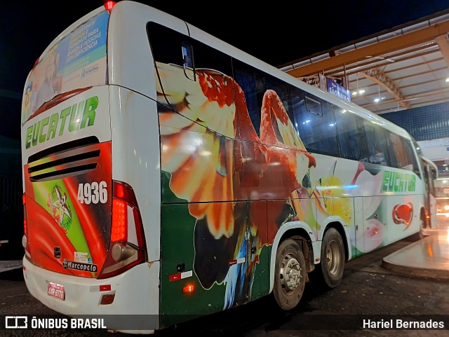 Eucatur - Empresa União Cascavel de Transportes e Turismo 4936 na cidade de Uberaba, Minas Gerais, Brasil, por Hariel Bernades. Número da foto: #13125528.