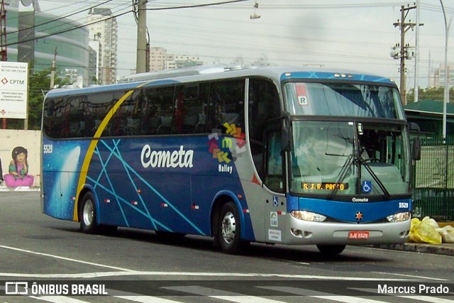 Viação Cometa 5529 na cidade de São Paulo, São Paulo, Brasil, por Marcus Prado. Número da foto: #13130656.