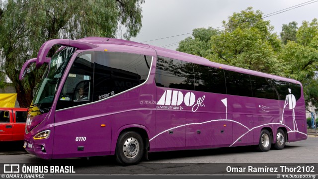 ADO - Autobuses de Oriente 8110 na cidade de Gustavo A. Madero, Ciudad de México, México, por Omar Ramírez Thor2102. Número da foto: #13129630.