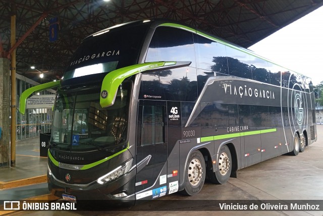 Viação Garcia 90030 na cidade de Maringá, Paraná, Brasil, por Vinicius de Oliveira Munhoz. Número da foto: #13128371.