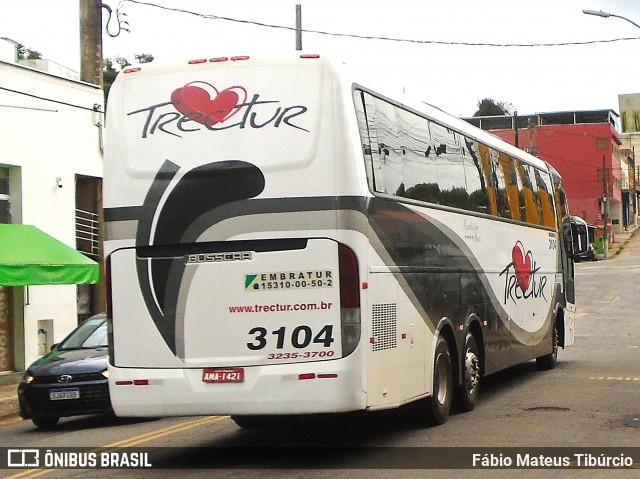 Trectur 3104 na cidade de Três Corações, Minas Gerais, Brasil, por Fábio Mateus Tibúrcio. Número da foto: #13130103.