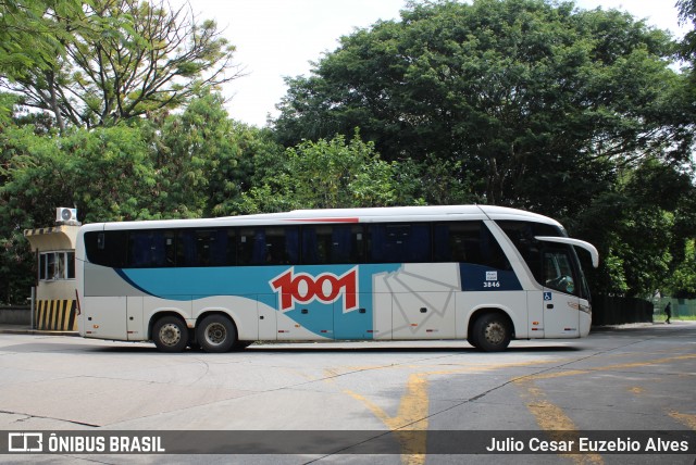 Auto Viação 1001 3846 na cidade de São Paulo, São Paulo, Brasil, por Julio Cesar Euzebio Alves. Número da foto: #13130017.