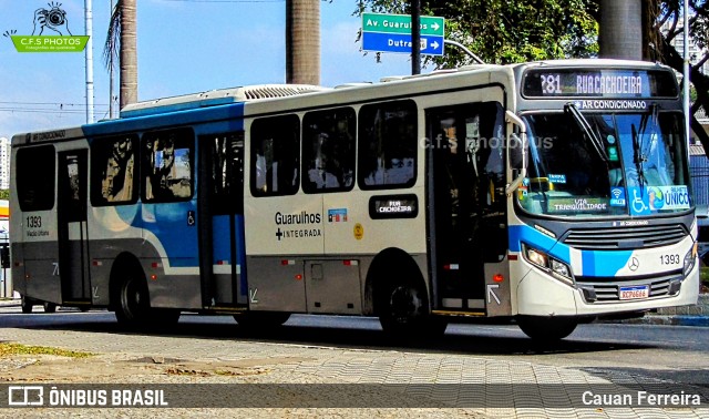 VUG - Viação Urbana Guarulhos 1393 na cidade de Guarulhos, São Paulo, Brasil, por Cauan Ferreira. Número da foto: #13128211.