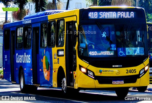 Empresa de Ônibus Vila Galvão 2405 na cidade de Guarulhos, São Paulo, Brasil, por Cauan Ferreira. Número da foto: #13129607.