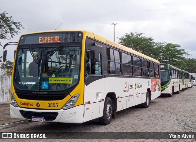 Coletivo Transportes 3555 na cidade de Caruaru, Pernambuco, Brasil, por Ytalo Alves. Número da foto: #13128593.