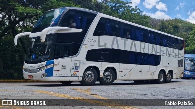 Auto Viação Catarinense 3530 na cidade de São Paulo, São Paulo, Brasil, por Fábio Paixão. Número da foto: #13128432.