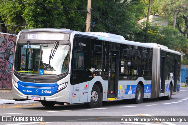 Sambaíba Transportes Urbanos 2 1804 na cidade de São Paulo, São Paulo, Brasil, por Paulo Henrique Pereira Borges. Número da foto: #13130054.