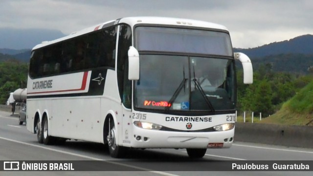 Auto Viação Catarinense 2315 na cidade de Garuva, Santa Catarina, Brasil, por Paulobuss  Guaratuba. Número da foto: #13130222.