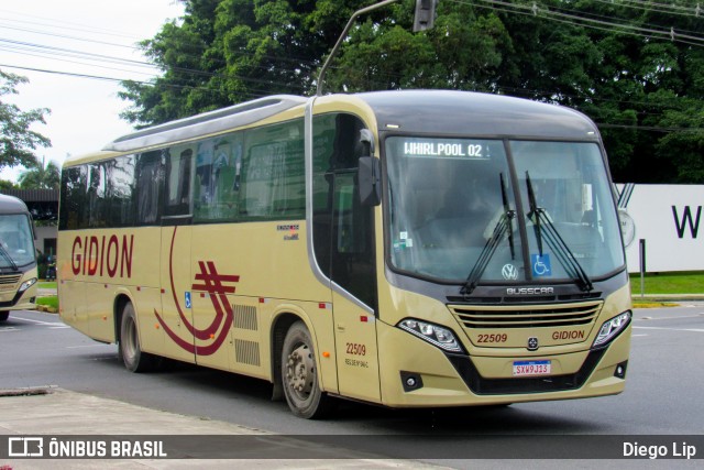 Gidion Transporte e Turismo 22509 na cidade de Joinville, Santa Catarina, Brasil, por Diego Lip. Número da foto: #13128577.