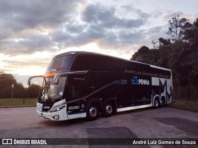 Empresa de Ônibus Nossa Senhora da Penha 65080 na cidade de Curitiba, Paraná, Brasil, por André Luiz Gomes de Souza. Número da foto: #13128290.