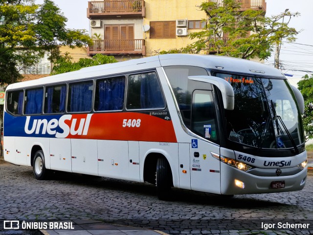 Unesul de Transportes 5408 na cidade de Lajeado, Rio Grande do Sul, Brasil, por Igor Scherner. Número da foto: #13128876.