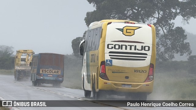 Empresa Gontijo de Transportes 18120 na cidade de Capelinha, Minas Gerais, Brasil, por Paulo Henrique Coelho Correa. Número da foto: #13128977.