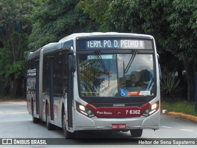 Viação Gatusa Transportes Urbanos 7 6362 na cidade de São Paulo, São Paulo, Brasil, por Heitor de Sena Sapaterro. Número da foto: #13130453.
