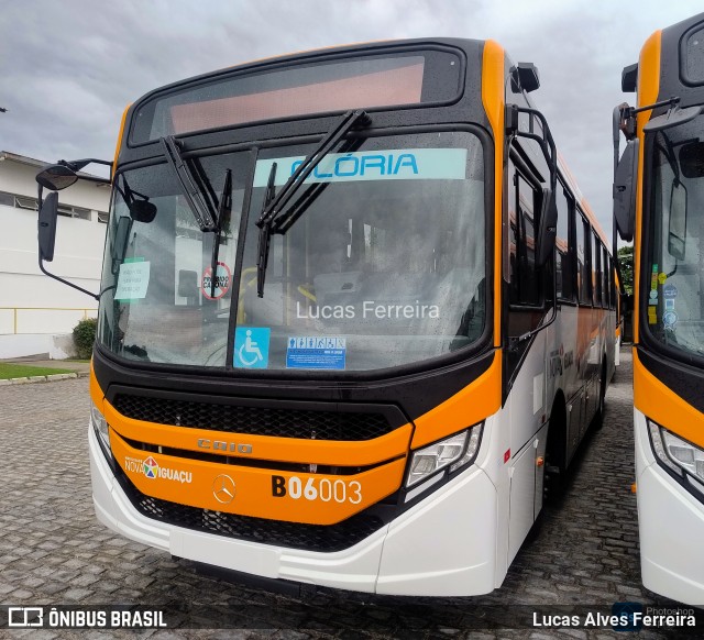 Expresso Nossa Senhora da Glória B06003 na cidade de Mesquita, Rio de Janeiro, Brasil, por Lucas Alves Ferreira. Número da foto: #13130184.