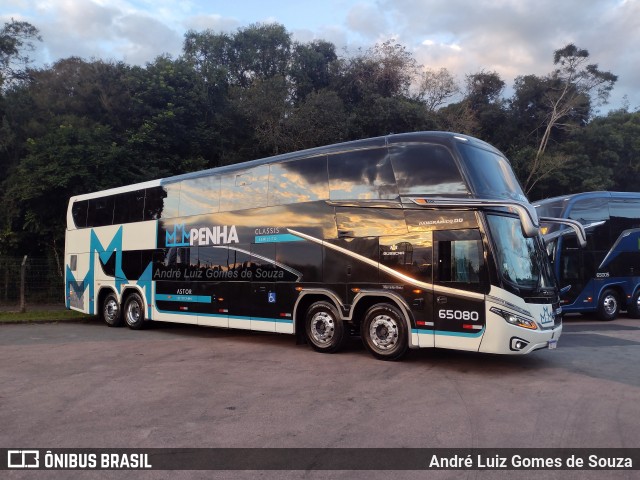 Empresa de Ônibus Nossa Senhora da Penha 65080 na cidade de Curitiba, Paraná, Brasil, por André Luiz Gomes de Souza. Número da foto: #13128283.