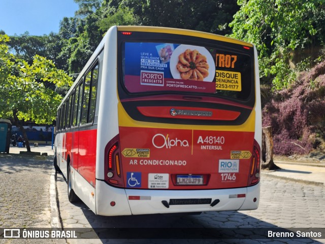 Auto Viação Alpha A48140 na cidade de Rio de Janeiro, Rio de Janeiro, Brasil, por Brenno Santos. Número da foto: #13128392.