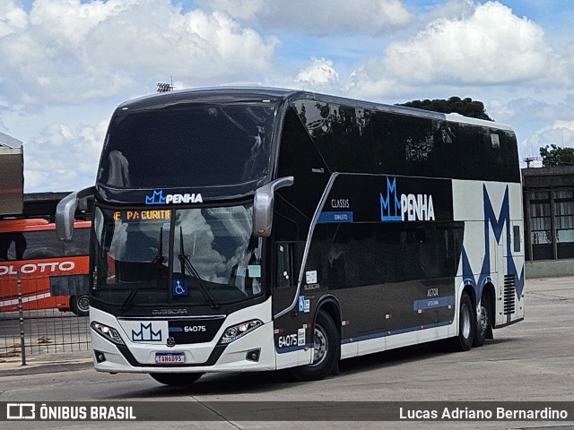 Empresa de Ônibus Nossa Senhora da Penha 64075 na cidade de Curitiba, Paraná, Brasil, por Lucas Adriano Bernardino. Número da foto: #13130193.