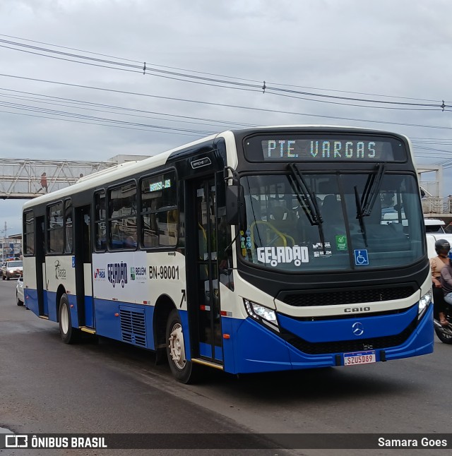 Transportes Barata BN-98001 na cidade de Belém, Pará, Brasil, por Samara Goes. Número da foto: #13128917.