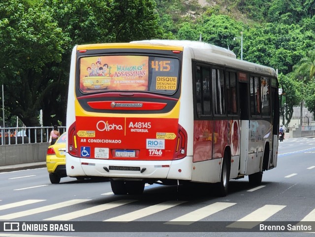 Auto Viação Alpha A48145 na cidade de Rio de Janeiro, Rio de Janeiro, Brasil, por Brenno Santos. Número da foto: #13128405.