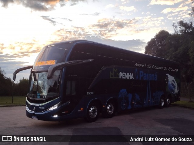 Empresa de Ônibus Nossa Senhora da Penha 65005 na cidade de Curitiba, Paraná, Brasil, por André Luiz Gomes de Souza. Número da foto: #13128291.