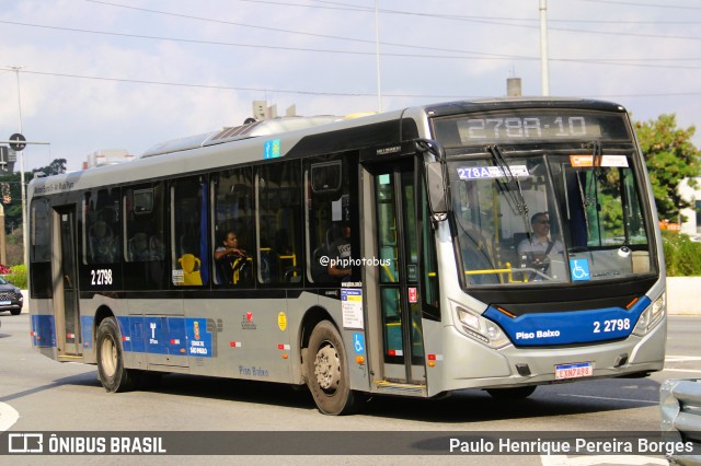 Sambaíba Transportes Urbanos 2 2798 na cidade de São Paulo, São Paulo, Brasil, por Paulo Henrique Pereira Borges. Número da foto: #13130067.
