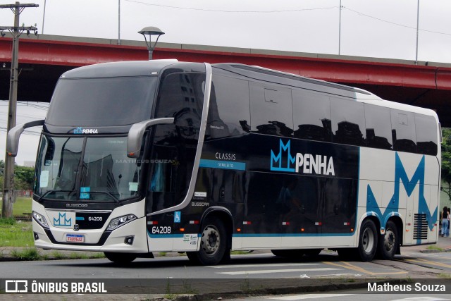 Empresa de Ônibus Nossa Senhora da Penha 64208 na cidade de Curitiba, Paraná, Brasil, por Matheus Souza. Número da foto: #13132356.