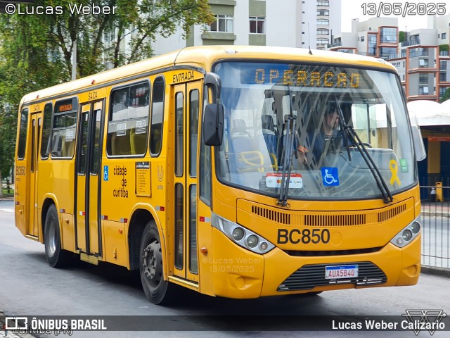 Transporte Coletivo Glória BC850 na cidade de Curitiba, Paraná, Brasil, por Lucas Weber Calizario. Número da foto: #13131297.