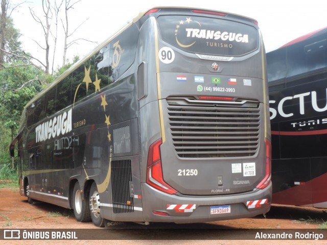 Transguga Transportes e Turismo 21250 na cidade de Cascavel, Paraná, Brasil, por Alexandre Rodrigo. Número da foto: #13132150.