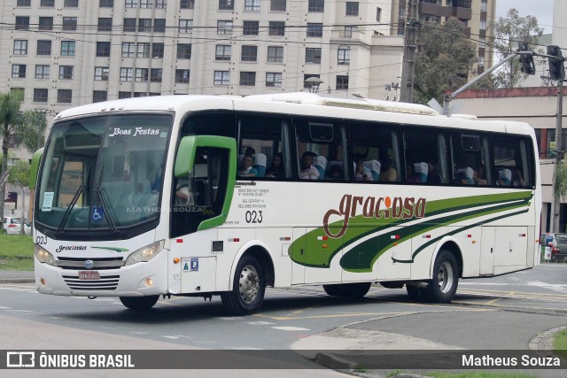 Viação Graciosa 023 na cidade de Curitiba, Paraná, Brasil, por Matheus Souza. Número da foto: #13132341.